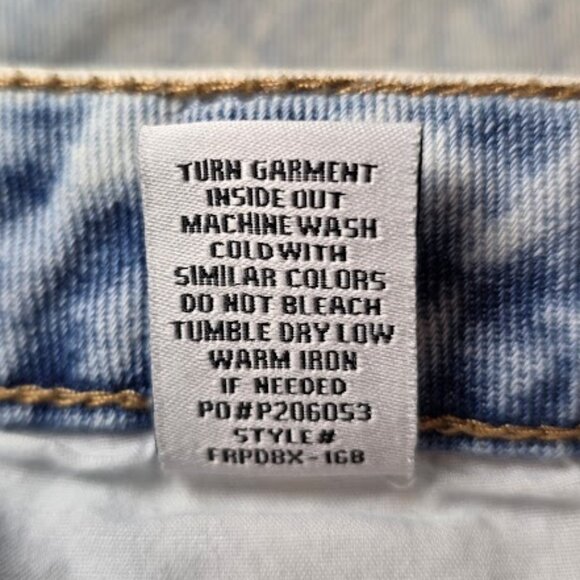 VINTAGE ALMOST FAMOUS Patchwork Acid Wash Distressed Jeans 11 - Picture 14 of 14